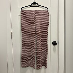Zara Black and White Wide Leg Pants